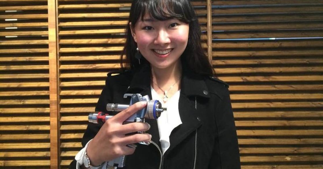 台灣首位汽車噴漆女國手，22 歲的她：職業沒有性別之分