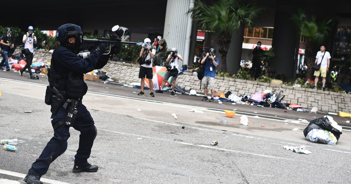 《逃犯條例》二讀修訂、警方發射橡膠彈！香港反送中現場即時更新