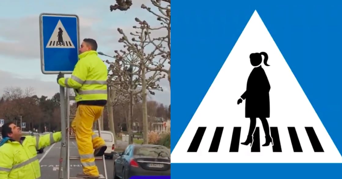 交通號誌不該只有男性代表！瑞士推孕婦、老人標誌，促進性別平等