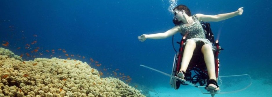 藝術與醫學的相遇：輪椅上的深海潛水 Sue Austin