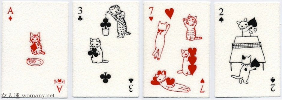 當貓咪打起撲克牌！超可愛日本療癒系明信片