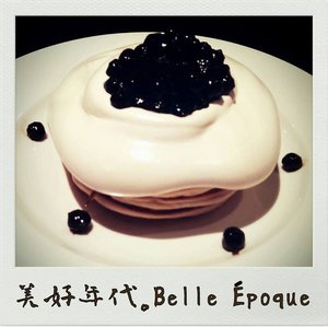 。珍珠奶茶鬆餅。