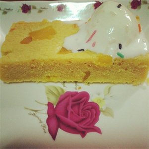 白巧克力芒果布朗尼