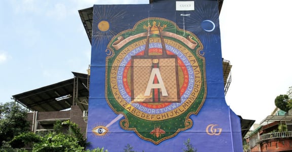 台灣國寶級師傅顏振發手繪！Gucci 第六面藝術牆在台北永康街
