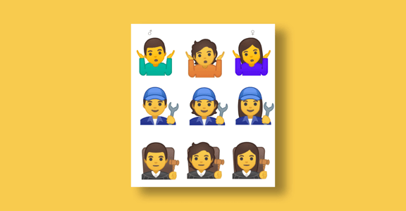 撕下性別標籤！Google 推出 53 個「去性別」emoji 