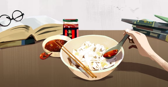 【吃與愛】一碗白麵條與辣椒醬：吃下肚，就足以與寂寞打一場仗