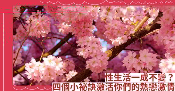 性生活一成不變？四個小祕訣激活你們的熱戀激情