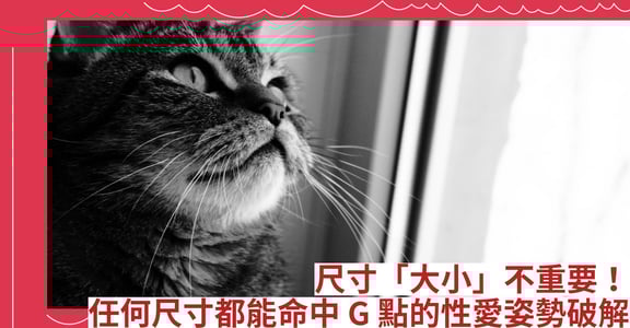 尺寸「大小」不重要！任何尺寸都能命中G點的性愛姿勢破解