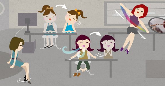六個讓 Office Lady 不變 Old Lady 的迷人伸展操