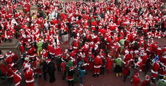 兒童不宜的聖誕老公公大遊行 SantaCon NYC