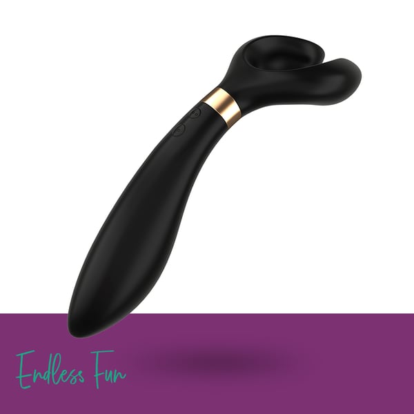Satisfyer|Endless Fun Y 字型震動按摩器 /黑|LHH 的圖片