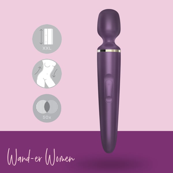 Satisfyer|Wand-er Women 握握震動棒 /紫|LHH 的圖片