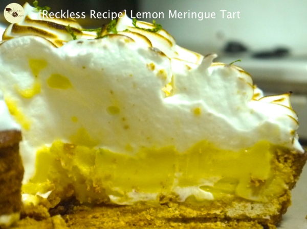 [Reckless Recipe] Lemon Meringue Tart cut side