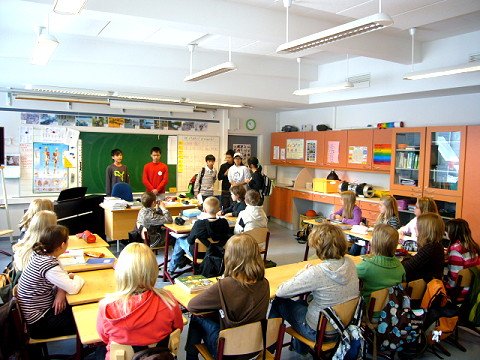 芬蘭教室的一景
