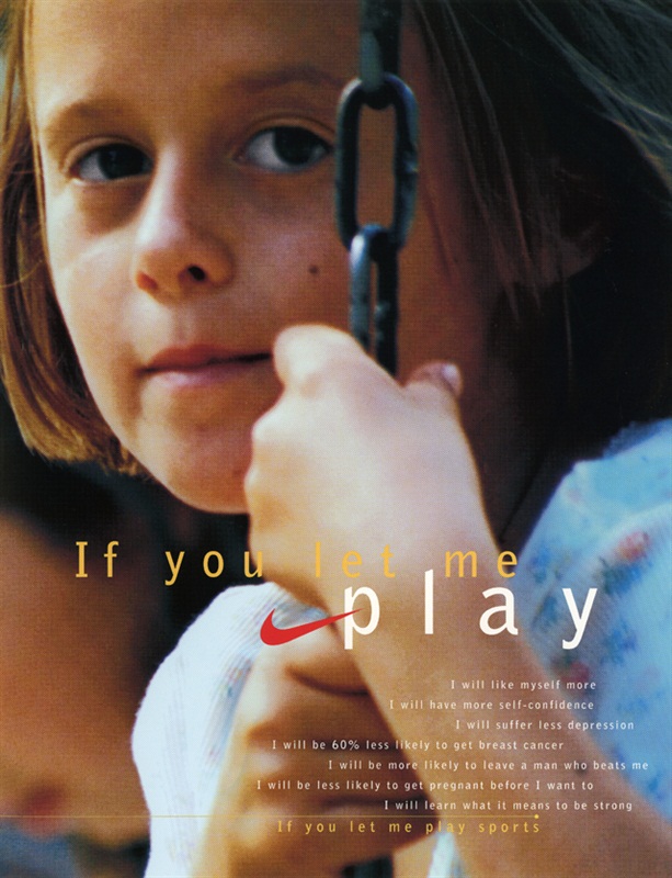  Nike 於 1995 年秋季釋出的《 if you let me play 》廣告