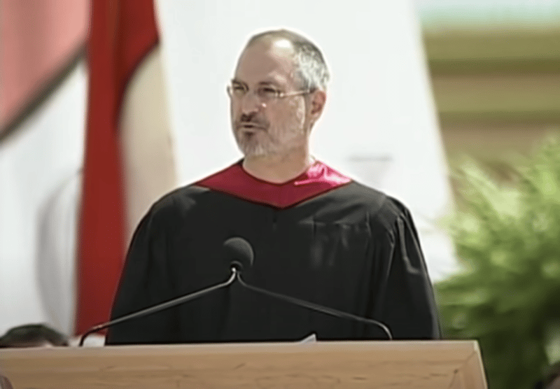 賈伯斯 2005 年於史丹佛大學的畢業演講。