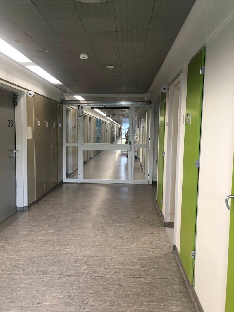 圖六：正在改建中的特別產房走廊 /Hvidovre Hospital (施麗雯攝)