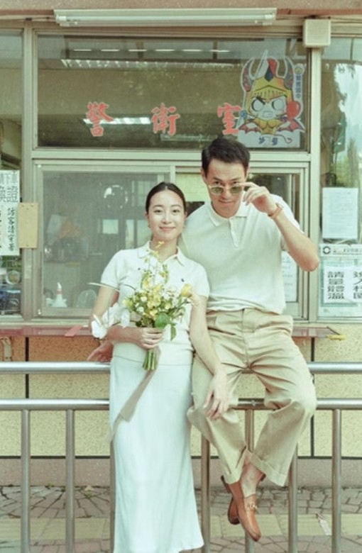 楊祐寧與阿梅的婚禮造型照
