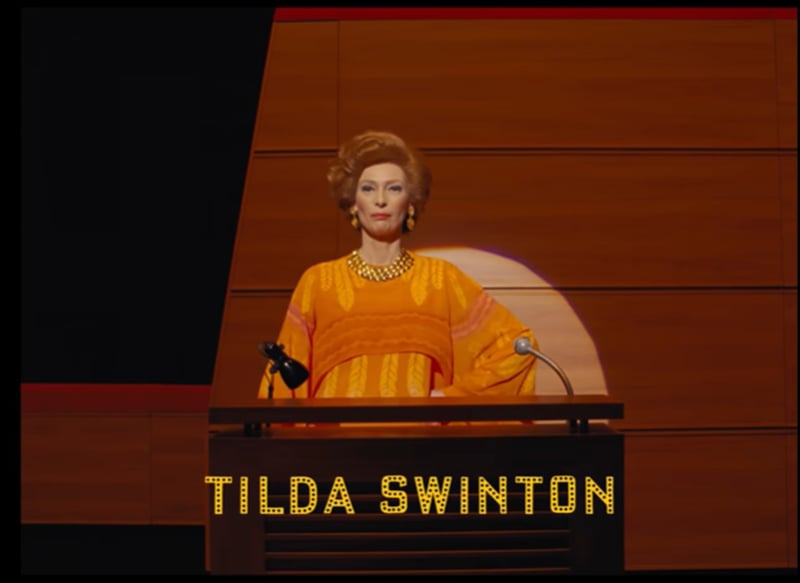 Tilda Swinton。(《The French Dispatch》預告)