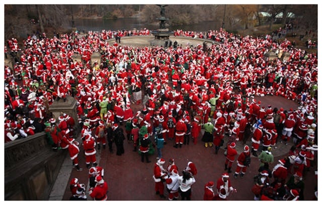 兒童不宜的聖誕老公公大遊行 SantaCon NYC