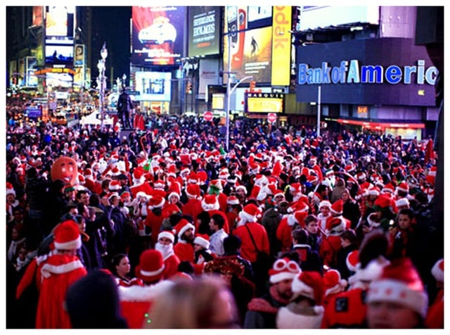 兒童不宜的聖誕老公公大遊行 SantaCon NYC