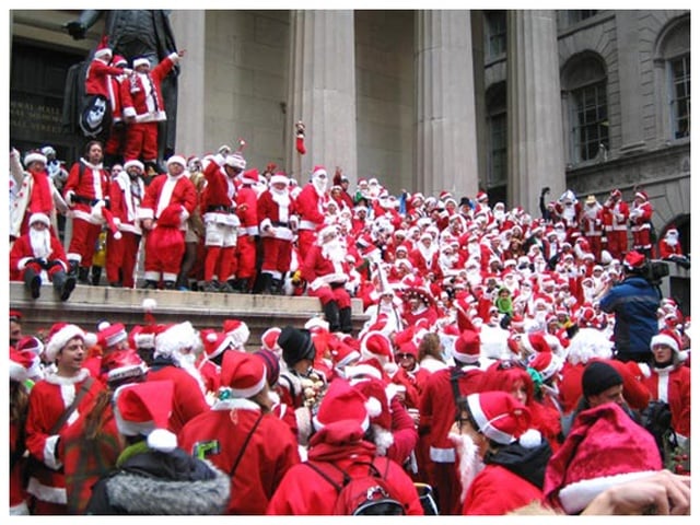 兒童不宜的聖誕老公公大遊行 SantaCon NYC