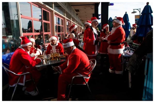 兒童不宜的聖誕老公公大遊行 SantaCon NYC