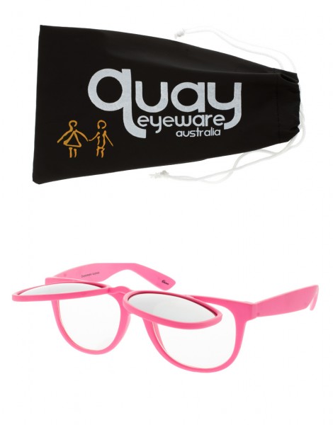 新潮復古掀鏡式造型款 by Quay Eyewear with Library Brass Smith工匠系列眼鏡鍊