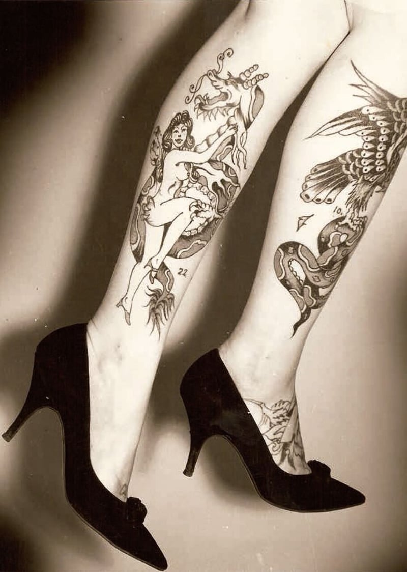 六零年代，她在男性主导的刺青产业，成为第一位女性刺青师｜女人迷Womany, image size:800x1124